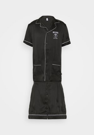 Moschino Underwear SHORT BUTTON UP PAJAMAS - Pyjama - black