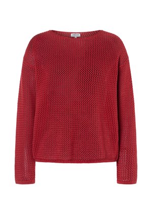 More & More, MORE & MORE LUFTIGER, TRANSPARENTER LOCKSTRICKPULLOVER - Strickpullover - red