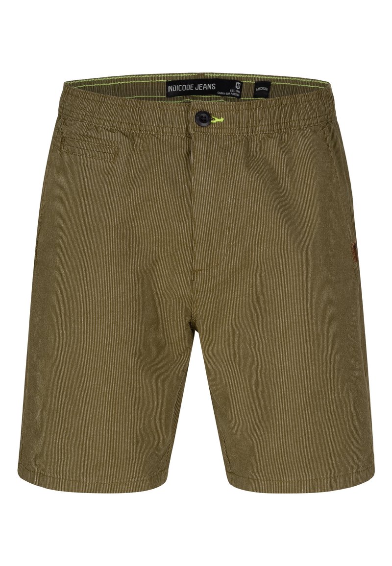 INDICODE JEANS Shorts donkergroen