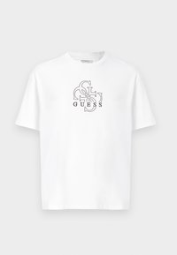BASIC QUATTRO TEE - Μπλουζάκι με στάμπα - pure white