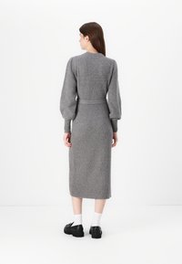 VILA VITULLE MIDI - Abito in maglia - medium grey