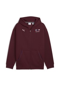 BMW M MOTORSPORT ESSENTIALS KAPUZEN - Vetoketjullinen college - ruby shimmer