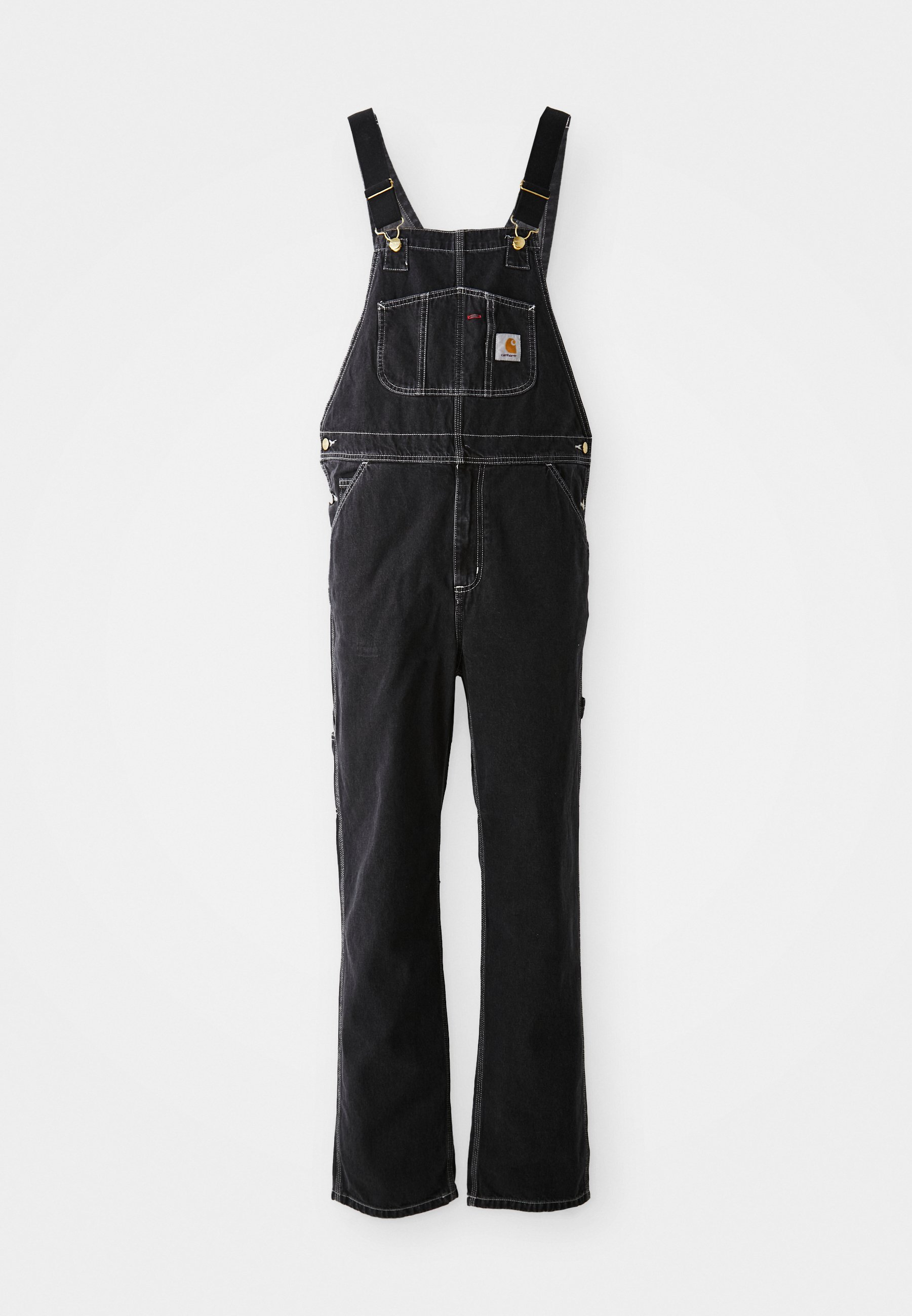 Carhartt WIP BIB OVERALL - Relaxed fit jeans - black stone