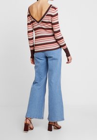 VILA Stickad tröja - mottled beige