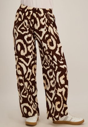 JE M'APPELLE, JE M'APPELLE - DAMES - WIDE LEG BROEK - Broek - bruin