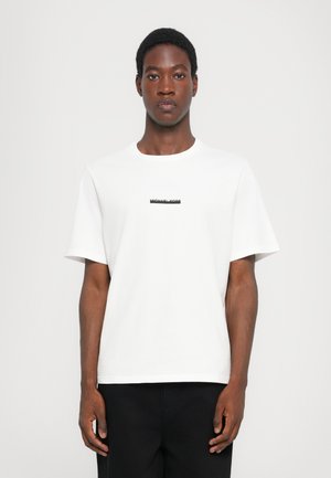 SPLIT LOGO TEE - Tricou cu imprimeu - white