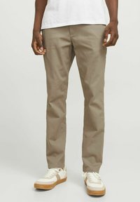 Jack & Jones - LOCKER - Chino stiliaus kelnės - beige Miniatiūros vaizdas 1