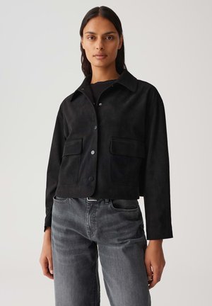 Kunstlederjacke - black