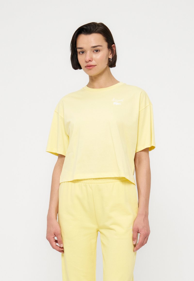 Lacoste T-shirt basic lichtgeel