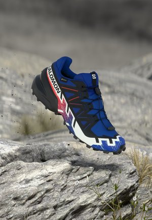 SPEEDCROSS 6 GORE TEX EQUIPE UNISEX - Terepfutó cipők - surf the web/fiery red/white