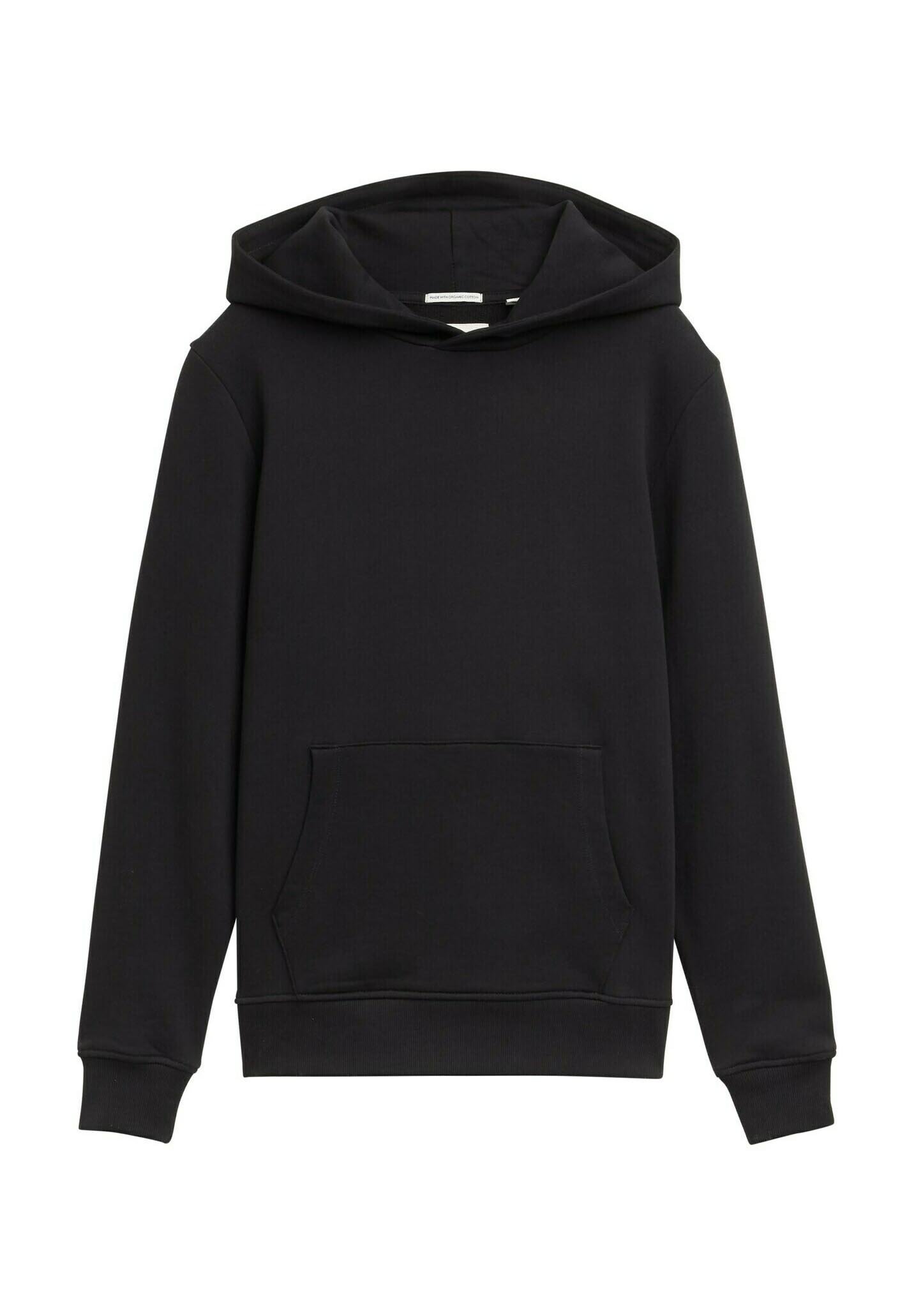 TOM TAILOR MIT RÜCKENPRINT Kapuzenpullover heavy black/schwarz