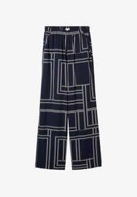 Selected, navy geometric design