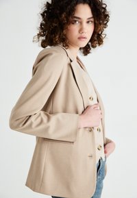 VILA VISAGA - Blejzr - silver mink