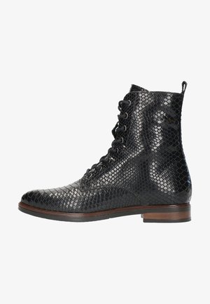 Manfield, Bottines à lacets - black