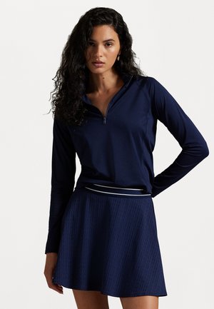 STRETCH-JERSEY QUARTER-ZIP - Longsleeve - refined navy