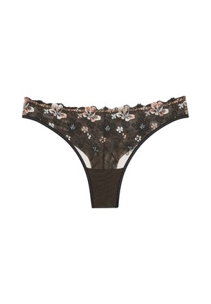 Yamamay, FLORAL FLOW - BRAZILIAN BRIEFS - Briefs - beige-black floral
