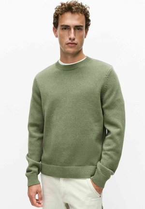 Dobber, SAMUEL CREW NECK - Stickad tröja - green melange