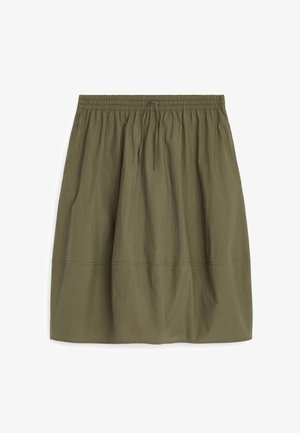 ARKET, ARKET COCOON MIDI SKIRT - A-snit nederdel - dark khaki green