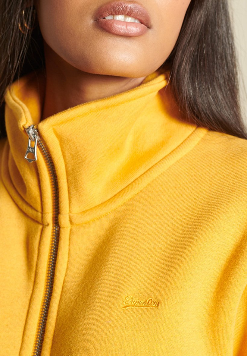 Superdry Sudadera con cremallera - turmeric marl/amarillo - Zalando.es