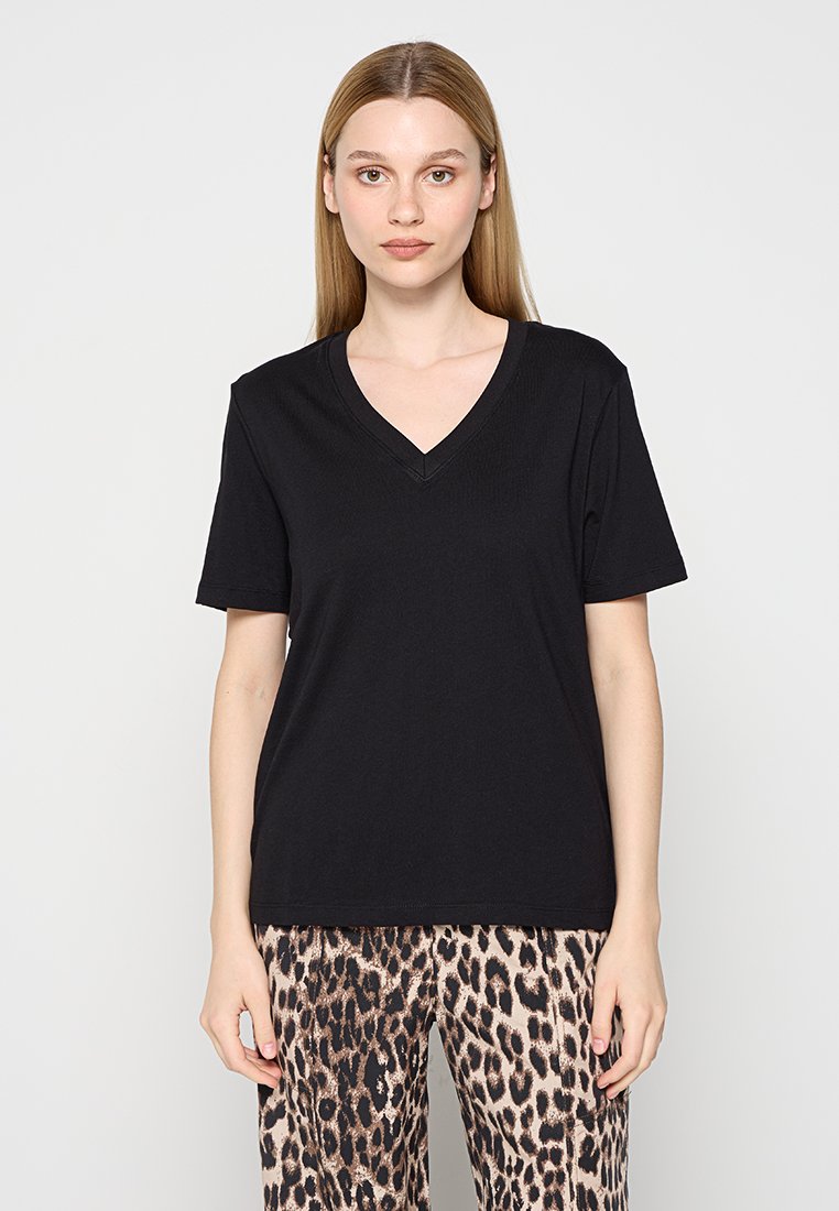 Selected Femme T-shirt basic zwart Selected Femme T-shirt basic zwart