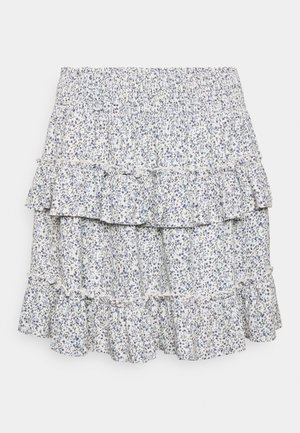 RUFFLE - Mini skirts - white sand dot ditsy