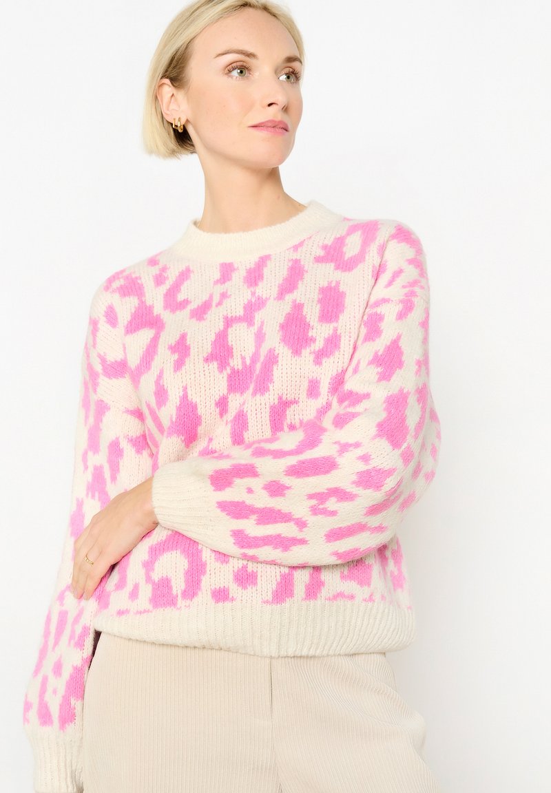 LolaLiza LEOPARD PRINT - Maglione - ecru peach