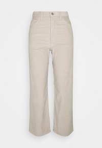 Levi's® RIBCAGE STRAIGHT ANKLE - Trousers - pebble cement