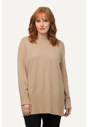 Ulla Popken Canottiera in Jersey di Cotone con Scollo a V Nero 42+ 611492100-42+ : Ulla Popken