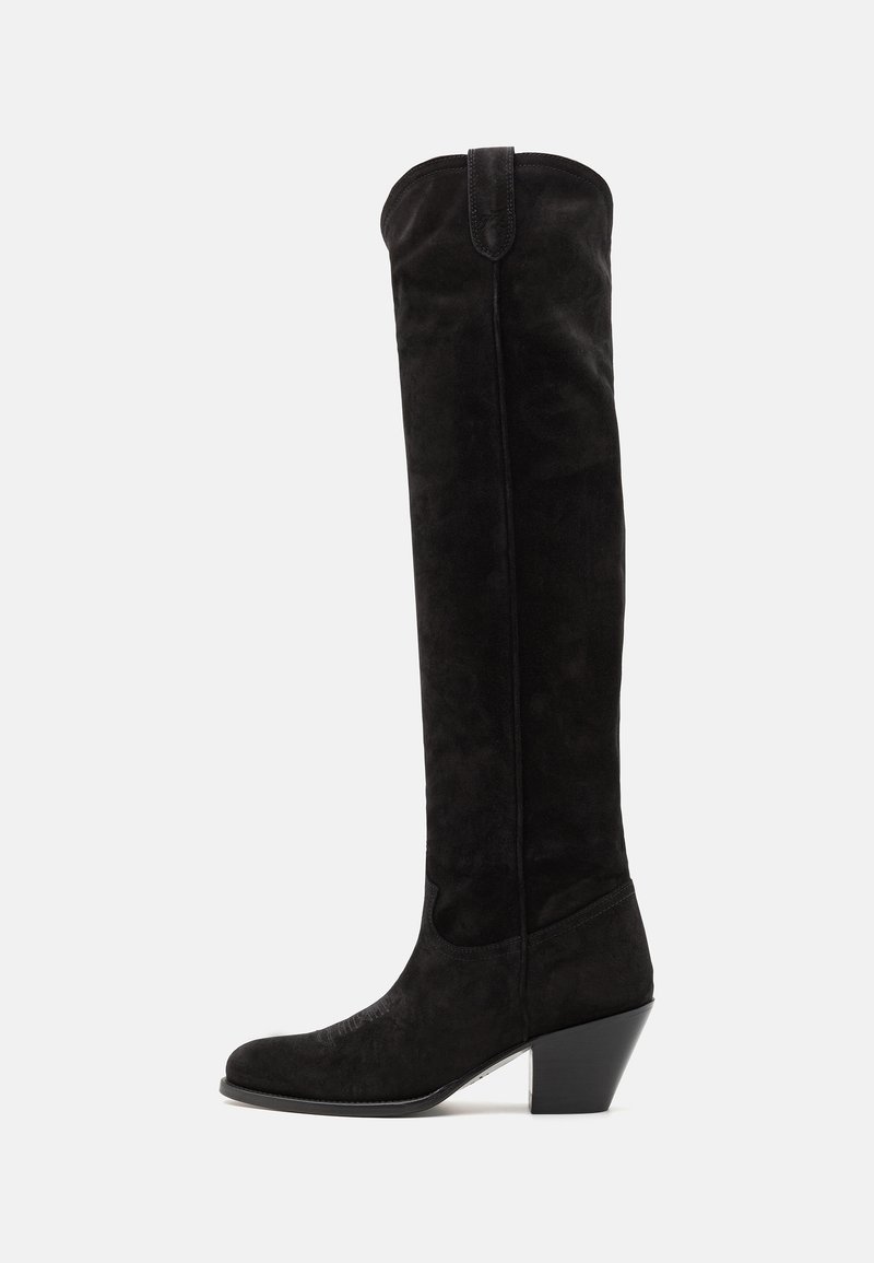 Polo Ralph Lauren TALL BOOT - Térd feletti csizmák - black