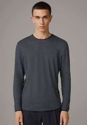 Strellson PROSPECT - Long sleeved top - blau grau meliert