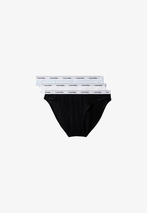 Calvin Klein Underwear, ICON LOGO 3 PACK - Braguitas - black/classic white/plein air