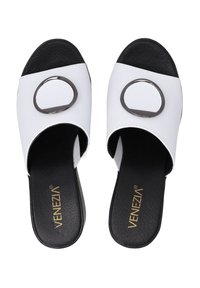 VENEZIA Mules med hæl - white