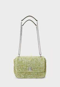 MÉLANGE WOVEN STRAW MEDIUM SOPHEE BAG - Kézitáska - light olive melange