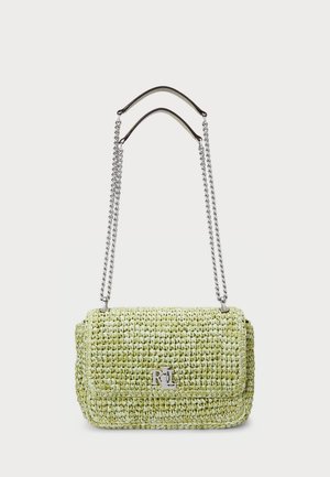 MÉLANGE WOVEN STRAW MEDIUM SOPHEE BAG - Borsa a mano - light olive melange