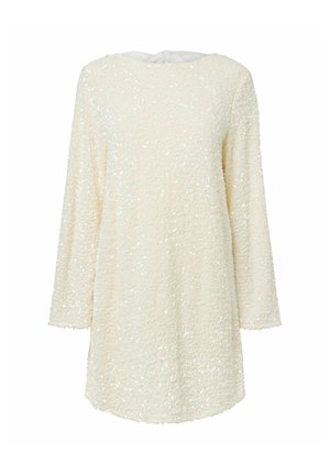 Pieces, DRESS PCKAMMY SEQUIN DEEP BACK - Robe de soirée - cloud dancer