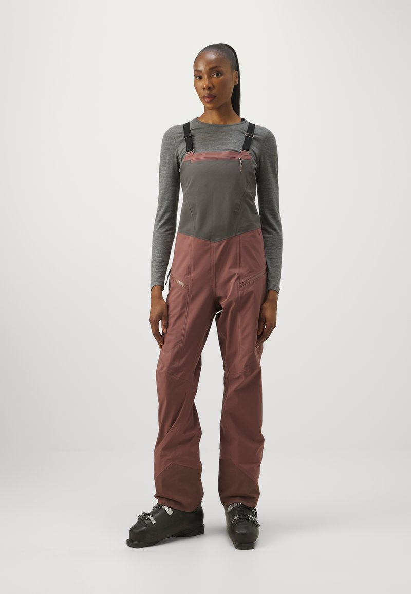 Patagonia SNOWDRIFTER BIBS - Lyžařské kalhoty - dulse mauve
