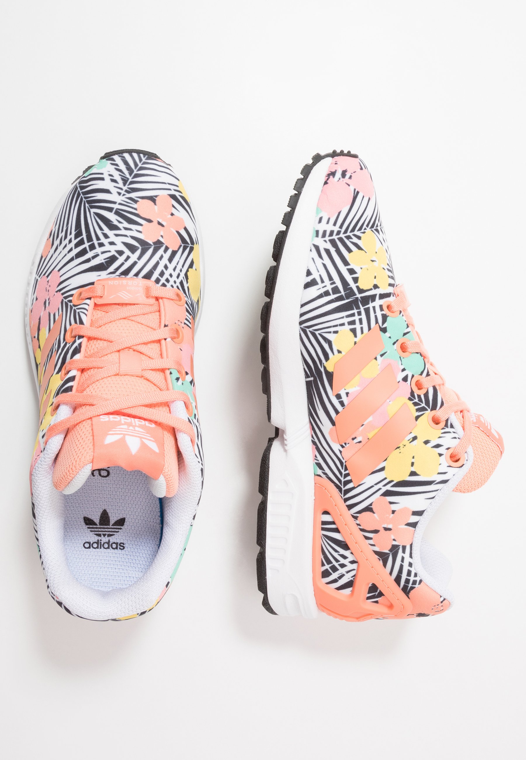 Adidas Originals Zx Flux Sneaker Low Chalk Coral Footwear White Koralle Zalando De