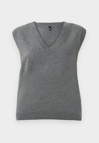 ONLCOCO LIFE VNECK VEST - Strikkegenser - medium grey