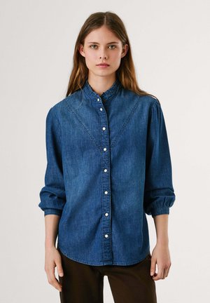 Button-down blouse - authentic oxford blue