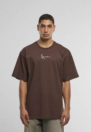 SMALL SIGNATURE ESSENTIAL - T-Shirt print - dark brown