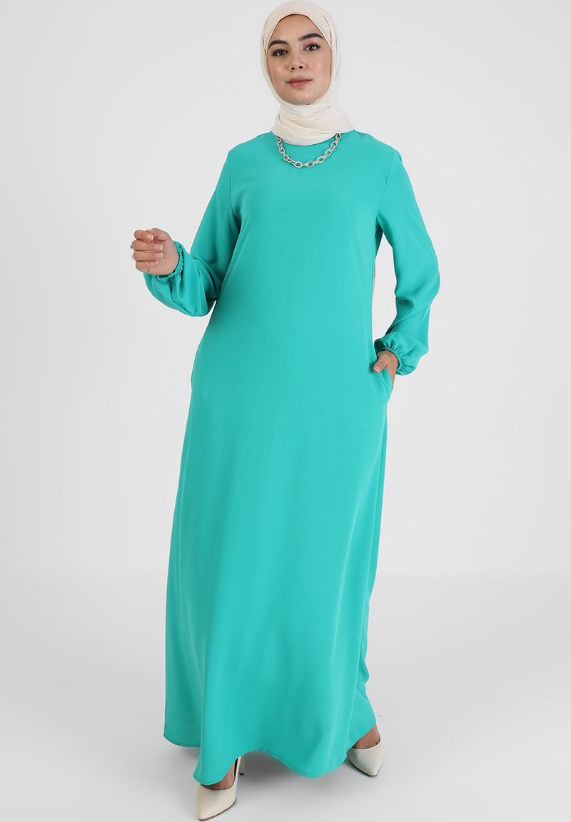 Modanisa CREW NECK MODEST - TAVIN - Robe longue - green/vert - ZALANDO.FR
