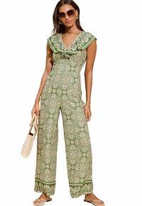Lipsy PETITE FIT - PRINTED WIDE LEG - Overal - green