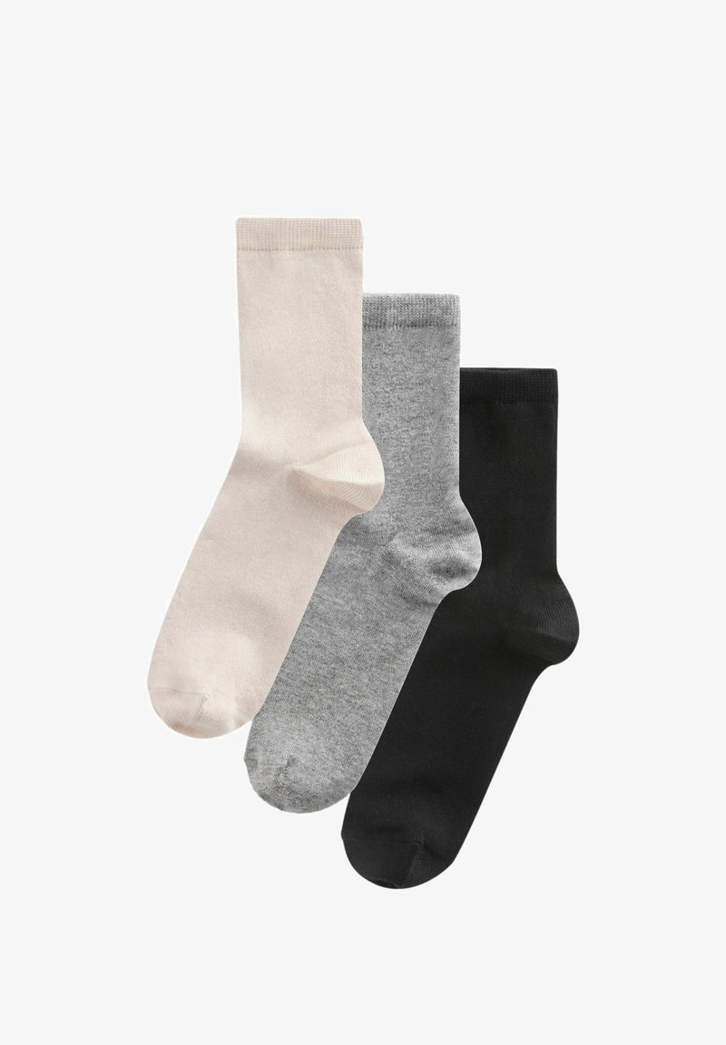 Next 3 PACK REGULAR FIT - Ponožky - black grey neutral