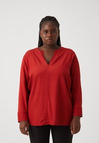 Tommy Hilfiger Curve V NECK - Túnica - dark magma