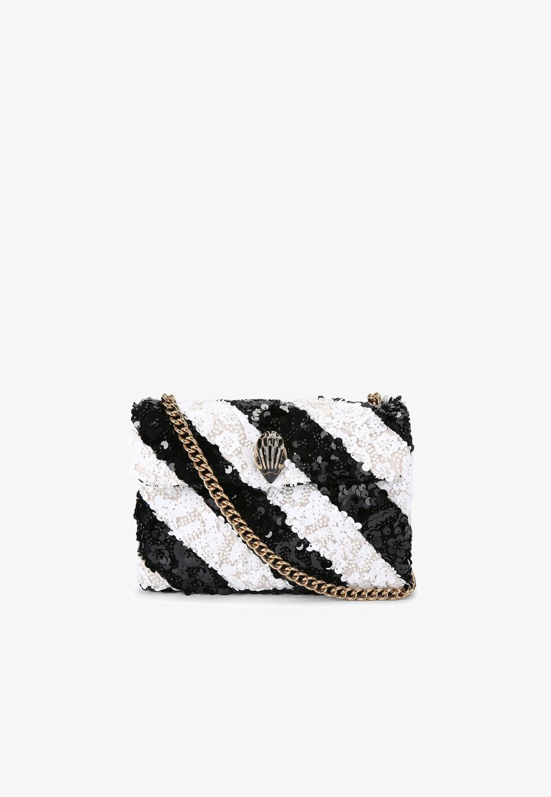 Kurt Geiger London SEQUINS MEDIUM KENSINGTON - Borsa a tracolla - blk white