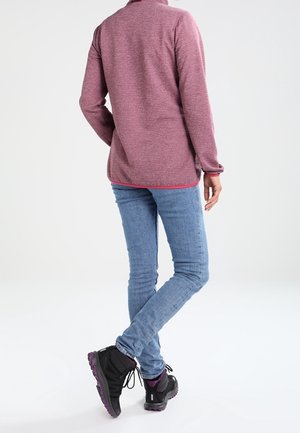 Pullover - mottled bordeaux