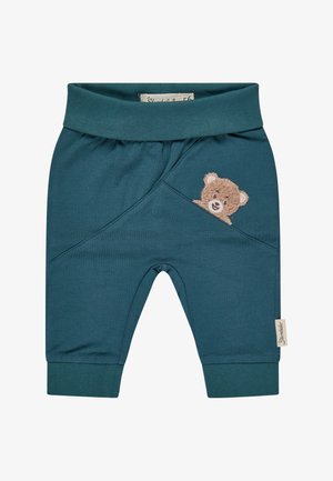Sterntaler, HOSE BÄR MIT TEILUNGSNÄHTEN UND KOMFORTBUND - Stoffhose - tiefseegrün