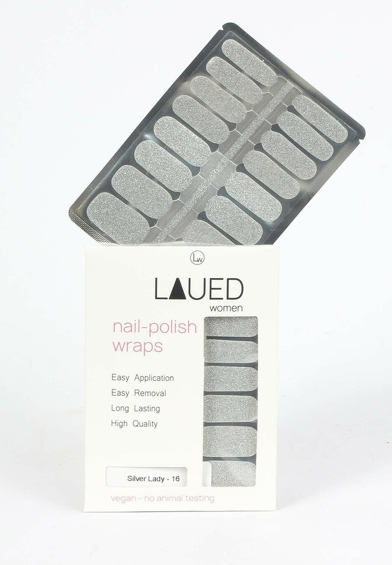 Vargu - VARGU LAUED NAGELFOLIEN SOLID GLITTER - Stickers à ongles - silver lady, Agrandir