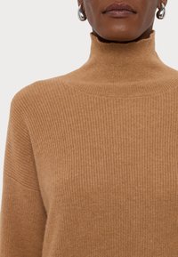 KNITID OVERSIZED ROLL NECK - Svetr - chestnut
