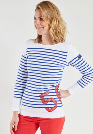 Armor lux, SAILBAGS - T-shirt à manches longues - blanc etoile